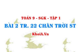 Bài 2 trang 22 Toán 9 Chân trời sáng tạo Tập 1